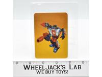 Red Alert Card 13 Variant Color 1985 G1 Transformers Action Trading Cards