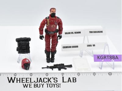 Crimson Guard 100% Complete GI Joe Valor vs Venom 2005 Hasbro Action Figure