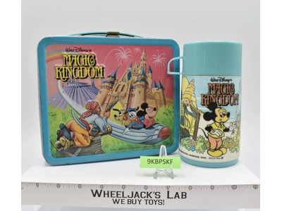 Walt Disney Magic Kingdom Metal Lunchbox W/Thermos 1979 Aladdin Industries