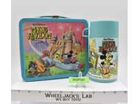 Walt Disney Magic Kingdom Metal Lunchbox W/Thermos 1979 Aladdin Industries