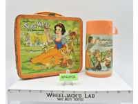 Snow White &amp; the 7 Dwarfs Metal Lunchbox W/Thermos 1975 Aladdin Industries