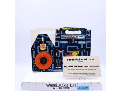 Super Pac-Man Burger King Kid's Meal Promo Game 1982 Vintage NEW