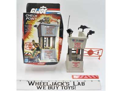Check Point Alpha Station Unit 100% Complete W/ Box GI Joe 1985 Action Figure