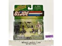 Snake Eyes vs Storm Shadow GI Joe Valor vs Venom 2003 Hasbro NEW MOSC SEALED