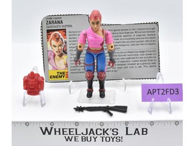 Zarana EARRINGS V1 100% Complete G.I. Joe 1986 Hasbro Vintage Action Figure