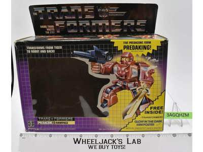 Rampage BOX ONLY 1986 Vintage G1 Transformers