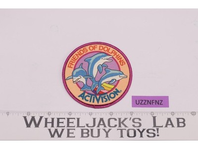 Activision Friends of Dolphins 80's Atari Video Games Embroidered Patch, Unused