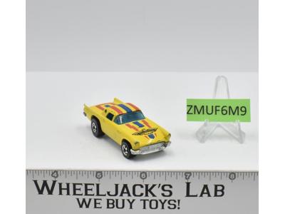 '57 T-Bird Yellow 1977 Mattel Blackwall Vintage Hot Wheels