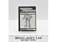 Shockwave Action Figure Instruction Manual Booklet 1985 Hasbro G1 Transformers