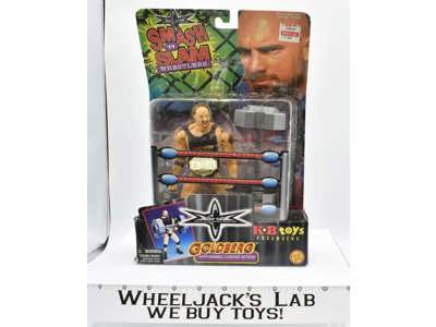 Bill Goldberg w Barbell Curling Smash 'N Slam 6 WCW 1999 Toybiz Wrestling Figure