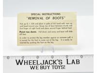 GI Joe Special Instructions Removal Of Boots Hasbro 1964 ARAH Vintage