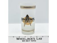 USS Enterprise Star Trek Adventure Universal Studio Souvenir Frosted Glass