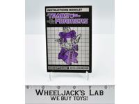 Skullcruncher Instruction Manual Booklet 1987 Hasbro G1 Transformers Vintage