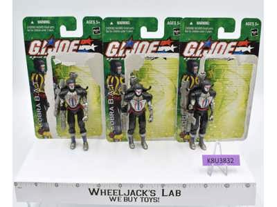 Lot of 3 Cobra B.A.T.s v8 G.I. Joe Spytroops 2004 Hasbro Action Figures