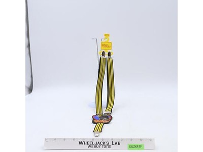 Black and Yellow Adjustable Suspenders Dick Tracy 1990 Disney Lee NEW