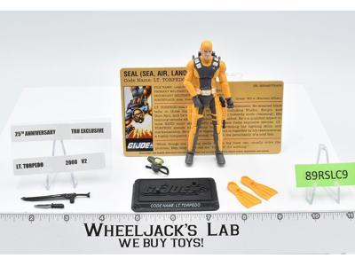 Lt. Torpedo v2 100% Complete GI Joe 25th Anniversary 2008 Hasbro Action Figure
