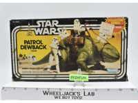 Patrol Dewback 100% Complete W/Box Star Wars 1983 Kenner Action Figure Vehicle