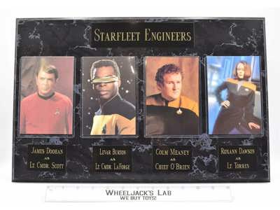 Starfleet Engineers Scott LaForge OBrien Torres Star Trek Limited Edition Plaque