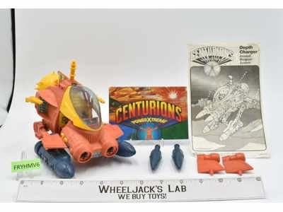 Depth Charger 100% Complete Centurions 1986 Kenner Action Figure Vehicle