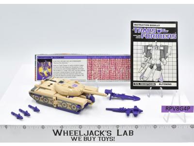 Blitzwing 100% Complete Vintage 1985 G1 Transformers Hasbro Action Figure