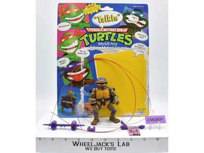 Talkin' Donatello W/Cardback 100% Complete TMNT 1991 Playmates Vintage