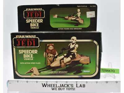 Speeder Bike 100% Complete W/Box Star Wars ROTJ Kenner 1983 Vehicle