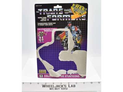 Wildrider Menasor Stunticons Cardback 1986 Vintage Hasbro G1 Transformers