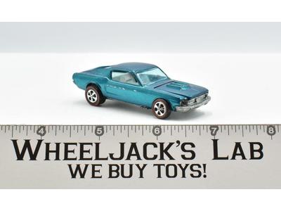 Custom Mustang Teal Restored 1967 Redline Hot Wheels Mattel Vintage RL