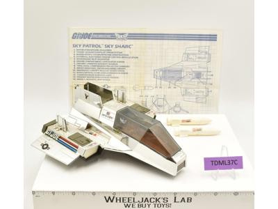 Sky Sharc 100% Complete G.I. Joe 1990 Hasbro Vintage Action Figure Vehicle