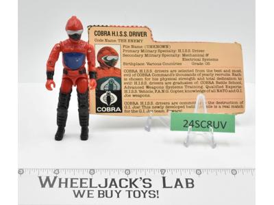 H.I.S.S. Driver V1 100% Complete G.I. Joe ARAH 1983 Hasbro Vintage Action Figure