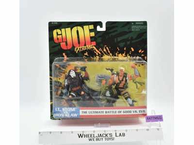 Lt. Stone vs Iron Klaw GI Joe Extreme 1995 Hasbro Vehicle NEW MOSC SEALED