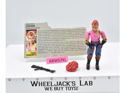 Zarana V1 100% Complete G.I. Joe 1986 Hasbro Vintage Action Figure
