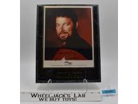William Riker Star Trek Jonathan Frakes AUTOGRAPHED Plaque