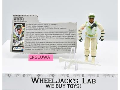 Iceberg V1 100% Complete G.I. Joe 1986 Hasbro Vintage Action Figure