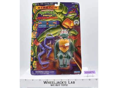 Michelangelo Stretch Teenage Mutant Ninja Turtles TMNT 1996 Playmates MOSC NEW