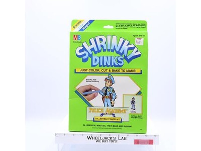 NEW Police Academy Shrinky Dinks Activity Collectible Figures Kit Set 1989
