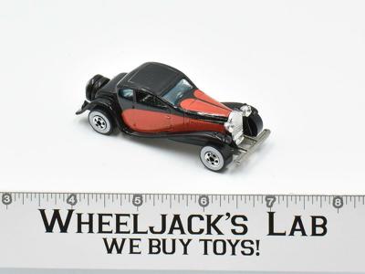 '37 Bugatti Black 1980 Mattel Vintage Hot Wheels Blackwall