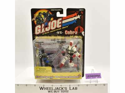 Snake Eyes vs Storm Shadow GI Joe vs Cobra 2001 Hasbro NEW MOSC SEALED