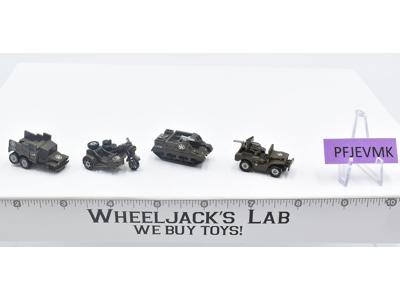 Lot of 4 Military/Army Vehicles 1988-89 Vintage Galoob Micro Machines