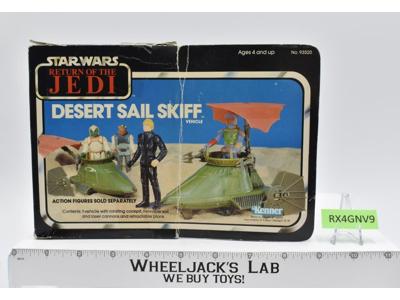 Desert Sail Skiff 100% Complete W/Box ROTJ 1983 Star Wars Vintage Kenner Vehicle
