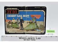 Desert Sail Skiff 100% Complete W/Box ROTJ 1983 Star Wars Vintage Kenner Vehicle
