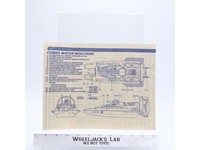 Cobra Water Moccasin 1984 ORIGINAL Instructions / Blueprints G.I. Joe Vehicle