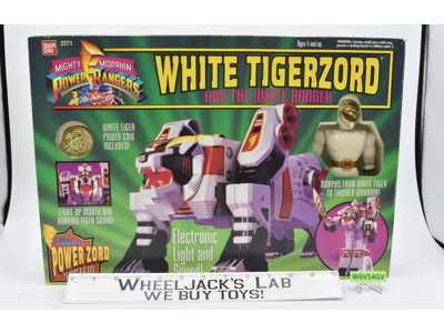 White Tigerzord W/Ranger 100% Complete Power Rangers 1994 Bandai NEW MIB
