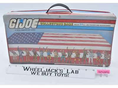 GI Joe Collectors Case 24 Action Figures W/TRAYS 1984 Tara Toy Accessory