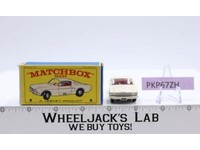 Ford Mustang 8 Lesney Matchbox Series 1960's Made In England RARE WHITE