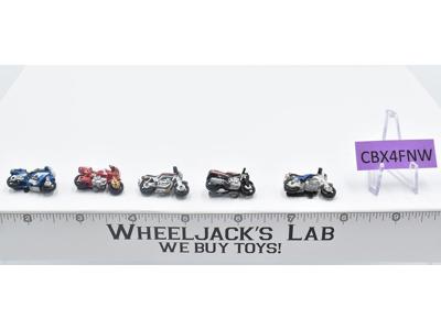 Lot of 5 Motorcycles/Dirt Bikes 1988-89 Vintage Galoob Micro Machines