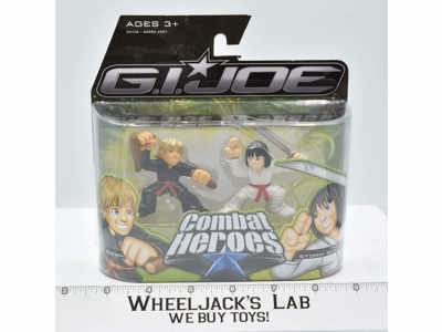 Snake Eyes & Storm Shadow G.I. Joe Combat Heroes Rise of Cobra 2009 MOSC SEALED