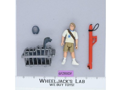 Tim Murphy w/Retracting Snare 100% Complete Jurassic Park 1993 Kenner Figure
