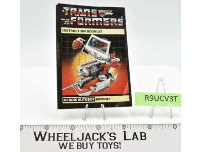 Ratchet Action Figure Vintage Instruction Manual Booklet 1984 G1 Transformers