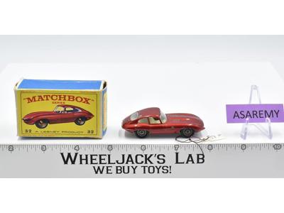 "E" Type Jaguar No. 32 Lesney Matchbox Series 1960's Made In England